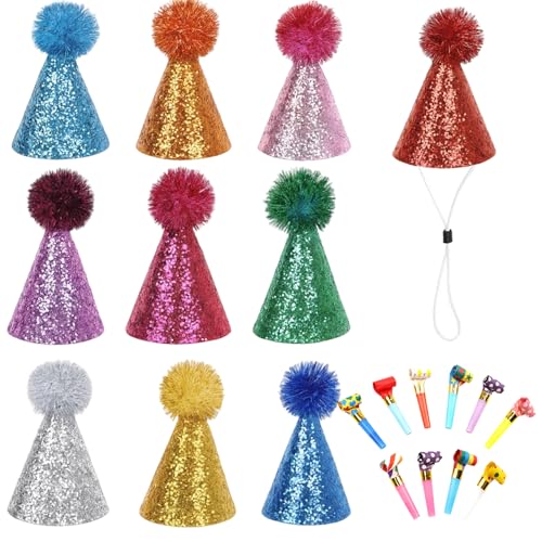 WangVipfei 20 Mini Partyhüte Für Kuscheltiere, Kleine Partyhüte Kuscheltiere Und Partyhut Erwachsene, Geburtstagshut Für Kinder Und Haustiere, Bunte Für Geburtstagsfeiern WangVipfei 20 Mini Partyhüte Für Kuscheltiere, Kleine Partyhüte Kuscheltiere Und Partyhut Erwachsene, Geburtstagshut Für Kinder Und Haustiere, Bunte Für Geburtstagsfeiern von WangVipfei