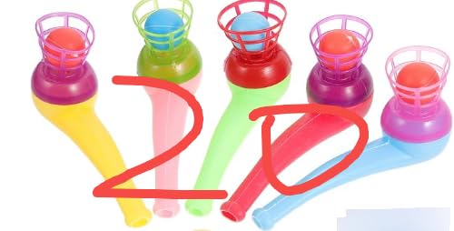 WangVipfei Mitgebsel Kindergeburtstag 7 Jahre, 20 Stück Seifenblasen Pfeife und Schwebender Ball,Pustefix Pfeife für Kindergeburtstag Spiele und Pinata Füllung WangVipfei Mitgebsel Kindergeburtstag 7 Jahre, 20 Stück Seifenblasen Pfeife und Schwebender Ball,Pustefix Pfeife für Kindergeburtstag Spiele und Pinata Füllung von WangVipfei