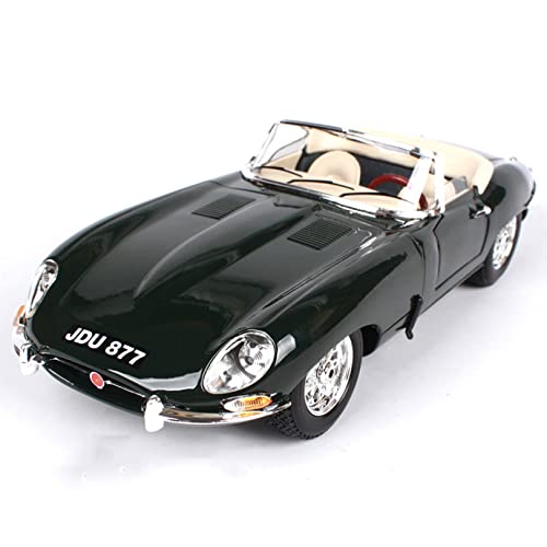 WangXLDD Automodell, kompatibel mit Jaguar E-Type Cabrio, Vintage Classic Car 1:18 Druckguss- und Spielzeugfahrzeuge, Simulation, Legierungsautomodell ? Dunkelgrün WangXLDD Automodell, kompatibel mit Jaguar E-Type Cabrio, Vintage Classic Car 1:18 Druckguss- und Spielzeugfahrzeuge, Simulation, Legierungsautomodell ? Dunkelgrün von WangXLDD