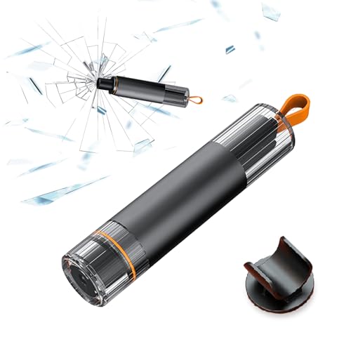 Wanheart Notfallhammer Auto mit Gurtschneider, 2 In 1 Gurtschneider Notfallhammer, Tragbarer Autoglas Zertrümmert Nothammer, Sicherheitshammer mit Gurtmesser fürs Auto Bus (Dunkelgrau) Wanheart Notfallhammer Auto mit Gurtschneider, 2 In 1 Gurtschneider Notfallhammer, Tragbarer Autoglas Zertrümmert Nothammer, Sicherheitshammer mit Gurtmesser fürs Auto Bus (Dunkelgrau) von Wanheart