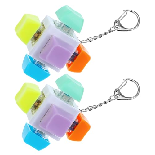 Wanmu 6 x Tastatur-Fidget-Clicker-Spielzeug, mechanische Fidget-Tastatur-Klicker, ästhetisches Tastatur-Dekompressionsspielzeug, Geschenke zum Stressabbau von Wanmu