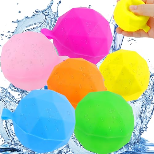 Waofzzn 12 Stück Wasserbomben Wiederverwendbar, Wasserbomben Schleuder Wiederverwendbare Wasserbomben, Wasserballons für Kinder Sommer Draussen Waofzzn 12 Stück Wasserbomben Wiederverwendbar, Wasserbomben Schleuder Wiederverwendbare Wasserbomben, Wasserballons für Kinder Sommer Draussen von Waofzzn