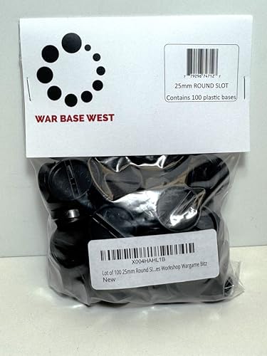 Lot of 100 25mm Round Slot Bases for Warhammer 40k & AoS Games Workshop Wargame Bitz Lot of 100 25mm Round Slot Bases for Warhammer 40k & AoS Games Workshop Wargame Bitz von War Base West