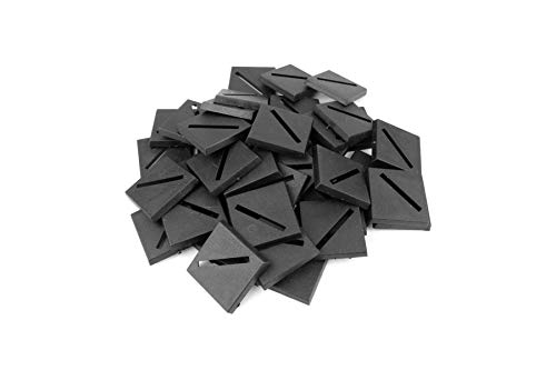 War World Gaming | 25mm (Diagonal) Quadratische Kunststoff-Basen mit Schlitz | 20er Pack | für 28mm Miniaturen & Figuren von War World Gaming