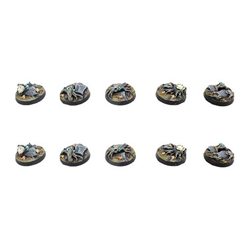 War World Gaming 25mm Runde Fantasie Wald-Basen x10 aus Harz für Tabletop Miniaturen & Figuren War World Gaming 25mm Runde Fantasie Wald-Basen x10 aus Harz für Tabletop Miniaturen & Figuren von War World Gaming