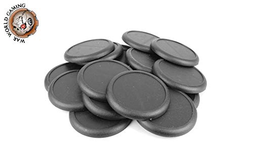 War World Gaming | 50mm Runde Kunststoff-Basen mit Schlitz | 20er Pack | für 28mm Miniaturen & Figuren War World Gaming | 50mm Runde Kunststoff-Basen mit Schlitz | 20er Pack | für 28mm Miniaturen & Figuren von War World Gaming