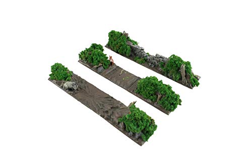 War World Gaming Battle Bocage Beschädigte Mauer-Mischteile x 3-28mm WW2 Tabletop Gelände Modellbau Modell Landschaft Diorama Schlachtfeld Deckung Versatzstücke Wargaming von War World Gaming