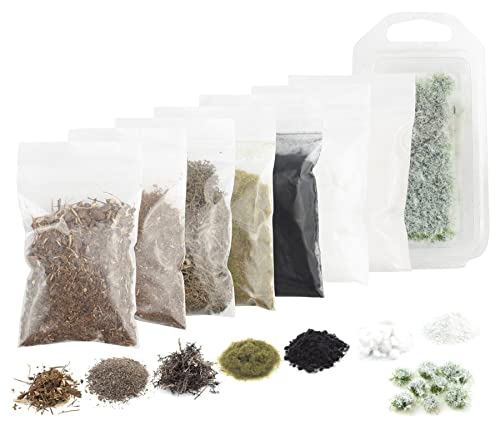 War World Gaming Eisiger Winter Basing Kit - Modellbau Gelände Tabletop Spiele Figuren Landschaftsbau Diorama Miniaturen Figuren Landschaft Geländebau von War World Gaming