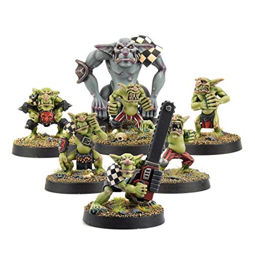 War World Gaming Goblin Gang mit Troll & Kobold mit Kettensäge Miniatur Set - 28mm Fantasie Figuren Unbemalte Harz Mittelalter Modellbau Tabletop Gelände Malen Malerei War World Gaming Goblin Gang mit Troll & Kobold mit Kettensäge Miniatur Set - 28mm Fantasie Figuren Unbemalte Harz Mittelalter Modellbau Tabletop Gelände Malen Malerei von War World Gaming