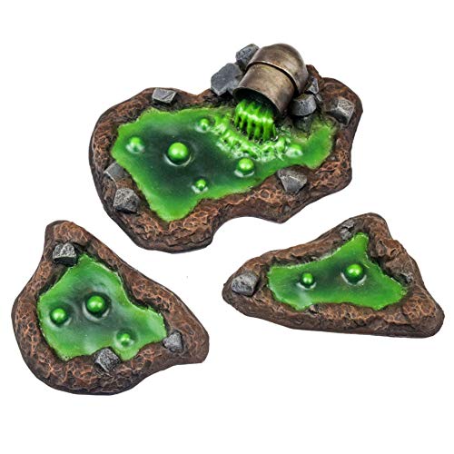 War World Gaming Industry of War 3 x Toxische Abfälle - 28mm Sci-Fi Wargaming Tabletop Spiele Gelände Modellbau Modell Diorama Versatzstücke Gebäude Sammlung War World Gaming Industry of War 3 x Toxische Abfälle - 28mm Sci-Fi Wargaming Tabletop Spiele Gelände Modellbau Modell Diorama Versatzstücke Gebäude Sammlung von War World Gaming