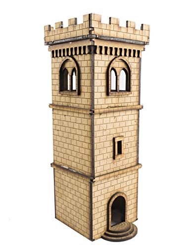 War World Gaming Medieval Town Wachturm - 28mm Fantasie Tabletop Gelände Modell Modellbau War World Gaming Medieval Town Wachturm - 28mm Fantasie Tabletop Gelände Modell Modellbau von War World Gaming