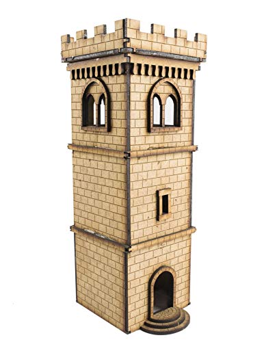 War World Gaming Medieval Town Wachturm - 28mm Fantasie Tabletop Gelände Modell Modellbau von War World Gaming