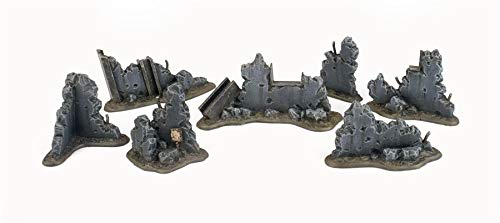War World Gaming War-Torn City Bauschutt Set - 28mm Tabletop Gelände Landschaft Modellbau Modell Miniatur Diorama Schlachtfed Deckung Versatzstücke Wargaming War World Gaming War-Torn City Bauschutt Set - 28mm Tabletop Gelände Landschaft Modellbau Modell Miniatur Diorama Schlachtfed Deckung Versatzstücke Wargaming von War World Gaming