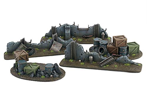 War World Gaming War Torn City Schlachtfeld-Set - 28mm Heroisch Sci-Fi Wargame Terrain Tabletop Gelände Geländebau Zombie Post-Apokalyptisch Walking Dead von War World Gaming