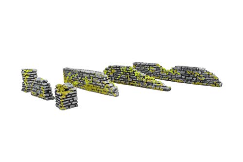 War World Gaming World at War Steinmauer und Säulen Set von 6-28mm WW1 WW2 Tabletop Gelände Modellbau War World Gaming World at War Steinmauer und Säulen Set von 6-28mm WW1 WW2 Tabletop Gelände Modellbau von War World Gaming