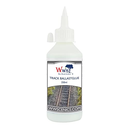 War World Scenics Gleis-Schotter-Kleber 250ml für Modellbahn Tabletop Gelände Modellbau Diorama von WWS War World Scenics