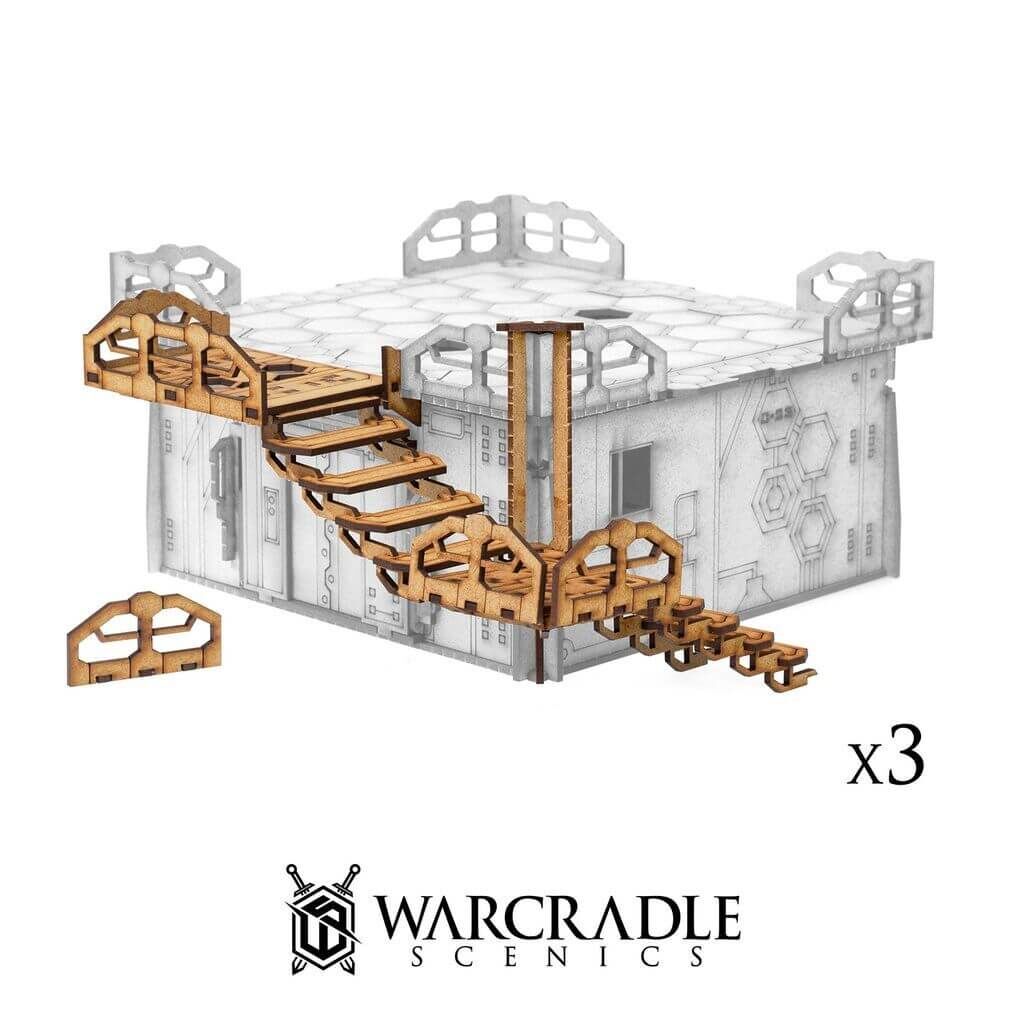 'Tech City - Staircase Set' von Warcradle
