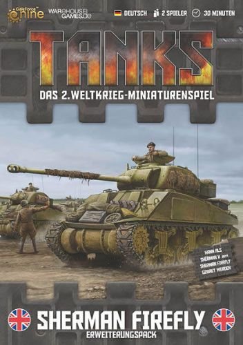 Warehouse Games WHG23315 Nein Tanks: British Sherman V/Firefly Erweiterungspack (deutsch), Spiel von Warehouse Games