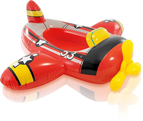 Warenhandel König Kinderboot Boot Gummiboot Schlauchboot für Pool Schwimmbad Pool Cruiser (Flugzeug Rot) von Warenhandel König