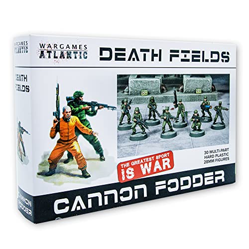 Death Fields Cannon Fodder (30 Figuren), mehrteiliges Hartplastik (hochschlagfestes Polystyrol), 28 mm Figuren von Wargames Atlantic