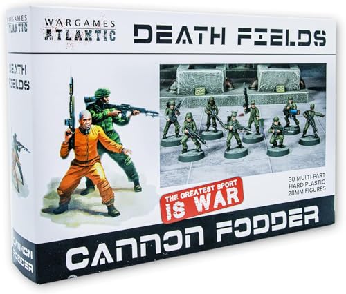 Death Fields Cannon Fodder (30 Figuren), mehrteiliges Hartplastik (hochschlagfestes Polystyrol), 28 mm Figuren von Wargames Atlantic