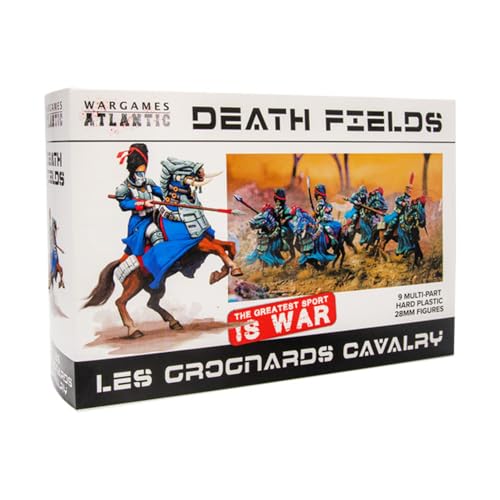 Wargames Atlantic Death Fields – Les Grognards Cavallerry (9 Figuren), mehrteilige Hartplastik (hochschlagfestes Polyester), 28 mm Figur von Wargames Atlantic