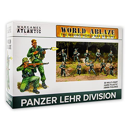 Wargames Atlantic World Ablaze - Zweiter Weltkrieg 1939-1945: Deutsche Panzer-Lehr-Division (30 28 mm Hartplastikfiguren) von Wargames Atlantic