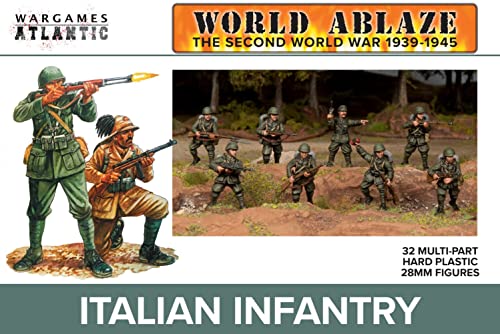 Wargames Atlantic - World Ablaze: The Second World War 1939-1945 - Italian Infantry (32 mehrteilige Hartplastik-Figuren) von Wargames Atlantic