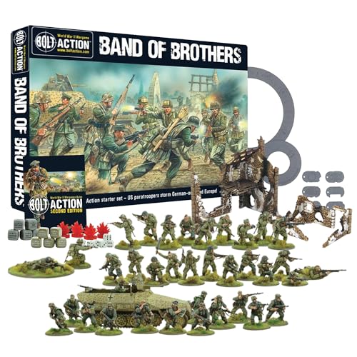 Bolt Action Miniatures Warlord Games Band of Brothers Bolt Action Starter-Set 2-36 Stück 28 mm Miniaturen & 1 Panzermodell-Set - US Army, Miniatur Wargaming WW2 Modell-Kits von Wargames geliefert Bolt Action Miniatures Warlord Games Band of Brothers Bolt Action Starter-Set 2-36 Stück 28 mm Miniaturen & 1 Panzermodell-Set - US Army, Miniatur Wargaming WW2 Modell-Kits von Wargames geliefert von Wargames Delivered