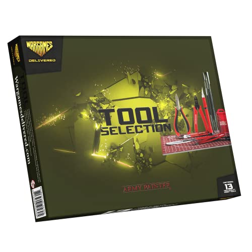 Wargames Delivered Hobby Tool Kit mit Modellierwerkzeugen für Plastikmodelle wie Warhammer Miniaturen, Modellautos und Gundam-Modelle Tool Kit von The Army Painter Wargames Delivered Hobby Tool Kit mit Modellierwerkzeugen für Plastikmodelle wie Warhammer Miniaturen, Modellautos und Gundam-Modelle Tool Kit von The Army Painter von Wargames Delivered