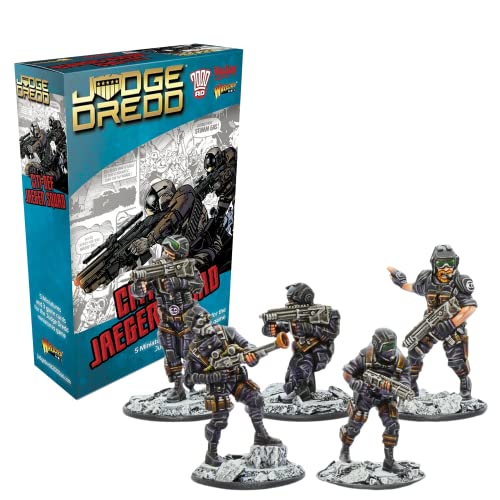 Wargame Delivered – Judge Dredd Citi-Def Jaeger Squad – Warlord Games 28 mm Miniaturen Wargaming enthält 5 Actionfiguren, 3 Spielkarten und digitales Bundle – Kunststoff-Modellbausatz Wargame Delivered – Judge Dredd Citi-Def Jaeger Squad – Warlord Games 28 mm Miniaturen Wargaming enthält 5 Actionfiguren, 3 Spielkarten und digitales Bundle – Kunststoff-Modellbausatz von Wargames Delivered