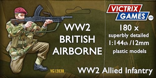 Wargames Delivered Britische Fallschirmjäger aus dem 2. Weltkrieg, 12 mm, Maßstab 1:144, 184 sehr detaillierte Figuren für Wargaming und Dioramen, inklusive Mörser, Flammenwerfer und Major Digby Wargames Delivered Britische Fallschirmjäger aus dem 2. Weltkrieg, 12 mm, Maßstab 1:144, 184 sehr detaillierte Figuren für Wargaming und Dioramen, inklusive Mörser, Flammenwerfer und Major Digby von Wargames Delivered