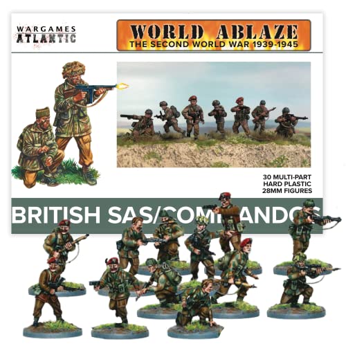Wargames Atlantic World Ablaze The Second World War, British SAS/Commandos (1/56, 28MM/1.1) Wargames Atlantic World Ablaze The Second World War, British SAS/Commandos (1/56, 28MM/1.1) von Wargames Delivered