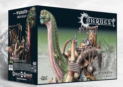 Wargames Delivered Para Bellum Wargames Conquest Wadrhůn Drum Beast, riesige Plastikmonster-Miniatur mit 3 Crew, Kommandokarte, Sockel und Ständer, 38 mm Maßstab, unlackiertes Wargames Delivered Para Bellum Wargames Conquest Wadrhůn Drum Beast, riesige Plastikmonster-Miniatur mit 3 Crew, Kommandokarte, Sockel und Ständer, 38 mm Maßstab, unlackiertes von Wargames Delivered