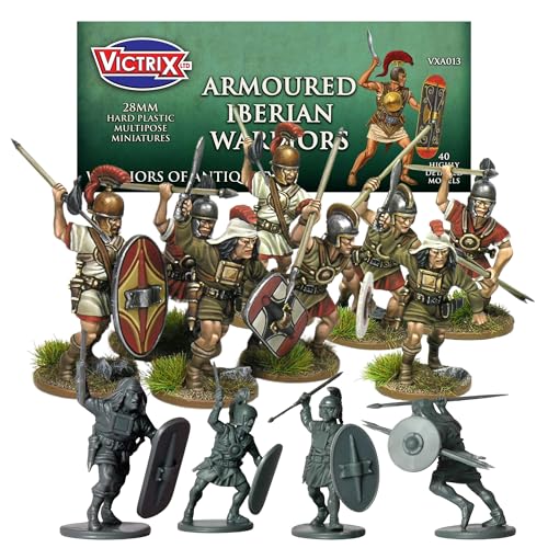 Wargames Delivered Victrix Ancient Iberian Armoured Warriors, 28 mm Multipose 40 Figuren, Schwerter & Schilde für Wargaming & Tabletop Strategiespiele Wargames Delivered Victrix Ancient Iberian Armoured Warriors, 28 mm Multipose 40 Figuren, Schwerter & Schilde für Wargaming & Tabletop Strategiespiele von Wargames Delivered