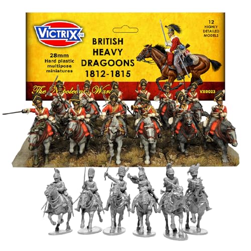Wargames Delivered Victrix British Napoleonic Dragoons Set, 12 sehr detaillierte 28 mm Miniaturen mit Scots Greys Optionen für Wargaming & Tabletop Strategiespiele Wargames Delivered Victrix British Napoleonic Dragoons Set, 12 sehr detaillierte 28 mm Miniaturen mit Scots Greys Optionen für Wargaming & Tabletop Strategiespiele von Wargames Delivered