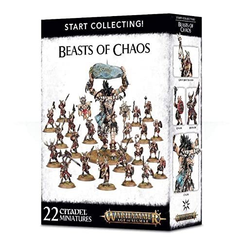 Games Workshop Warhammer AoS - Start Collecting! Beasts of Chaos Black 99120216010, Schwarz von Warhammer Age of Sigmar