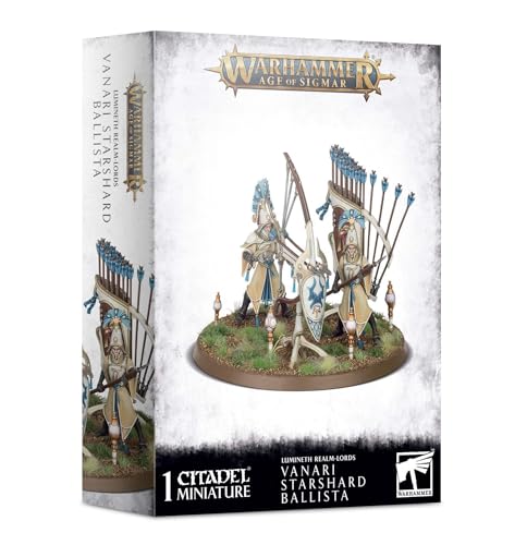 Warhammer Age of Sigmar - Lumineth Realm-Lords Vanari StarShard Ballista, Schwarz, 47 Count, Tabletop Game - Warhammer Age of Sigmar, 96+ Jahre, English Warhammer Age of Sigmar - Lumineth Realm-Lords Vanari StarShard Ballista, Schwarz, 47 Count, Tabletop Game - Warhammer Age of Sigmar, 96+ Jahre, English von Warhammer Age of Sigmar