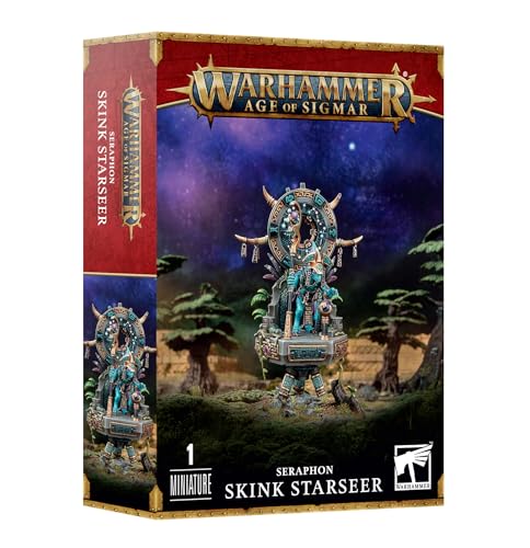 Warhammer Age of Sigmar - Seraphon: Skink Starseer - Hochrangiger Skink-Zauberer - Geeignet für Kinder ab 14 Jahren Warhammer Age of Sigmar - Seraphon: Skink Starseer - Hochrangiger Skink-Zauberer - Geeignet für Kinder ab 14 Jahren von Warhammer Age of Sigmar