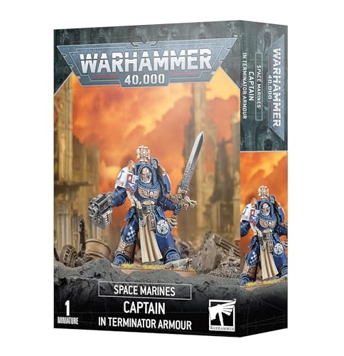 Games Workshop - Warhammer 40.000 - Space Marines: Kapitän in Terminator-Rüstung, Schwarz von Warhammer
