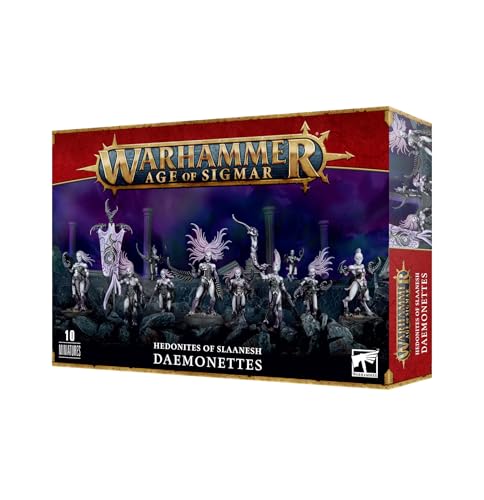 Warhammer Daemonettes - Modellbausatz für 10 Miniaturen, ab 144 Jahren, Kunststoff, Fantasy, Tabletop-Spiel von Warhammer