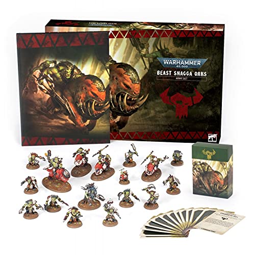 Warhammer Games Workshop 40000 Viechfänga-Orks Armeeset - TABLETOP_SPIEL - Kriegshämmer - Miniatur-Wargame - Tabletop-Spiel - Ab 168 Jahren - Deutsch Warhammer Games Workshop 40000 Viechfänga-Orks Armeeset - TABLETOP_SPIEL - Kriegshämmer - Miniatur-Wargame - Tabletop-Spiel - Ab 168 Jahren - Deutsch von Warhammer