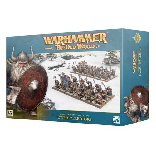 Warhammer Games Workshop Alte Welt - Zwergenberg hält Zwergkrieger, Schwarz von Warhammer