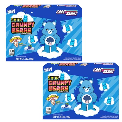 Warheads Care Bears – Saure Grumpy Bears – Blauer Himbeergeschmack – 100 ml Theaterboxen – 2 Stück Warheads Care Bears – Saure Grumpy Bears – Blauer Himbeergeschmack – 100 ml Theaterboxen – 2 Stück von Warheads