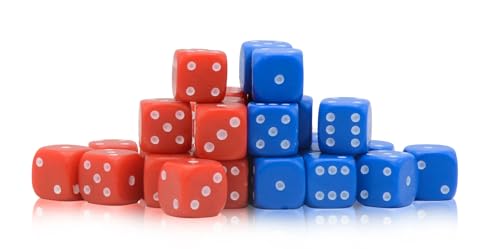 Warlord Games 30 x D6-Würfel-Set, 10 mm, klassisch (15 x rot und 15 x blau) von Warlord Games