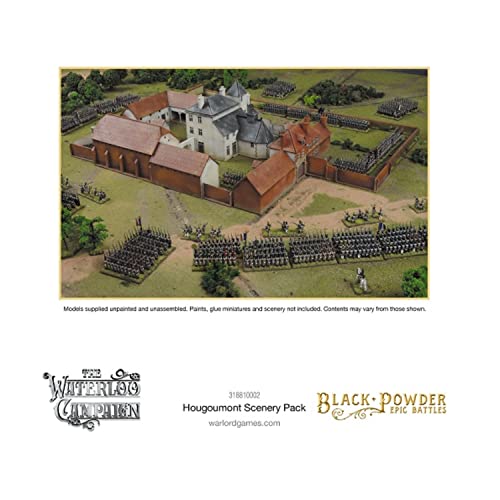 Warlord Black Powder Epic Battles: The Waterloo Campaign Hougoumont Scenery Pack Military Table Top Wargaming Plastic Model Kit 318810002 von Warlord Games