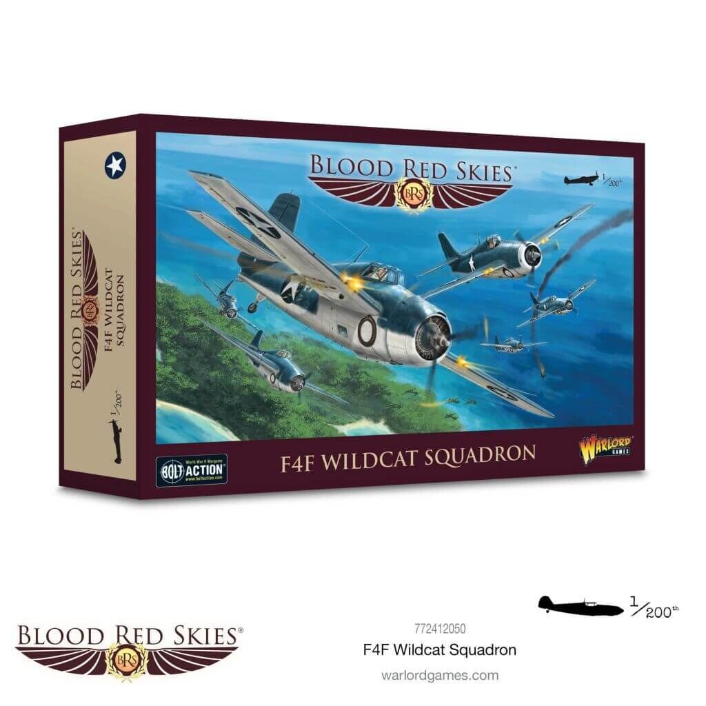 'Blood Red Skies Grumman F4F Wildcat Squadron' von Warlord Games