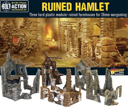 Bolt Action Ruined Hamlet (3X Ruined Farmhouse) von Warlord Games