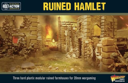 Bolt Action Ruined Hamlet (3X Ruined Farmhouse) von Warlord Games