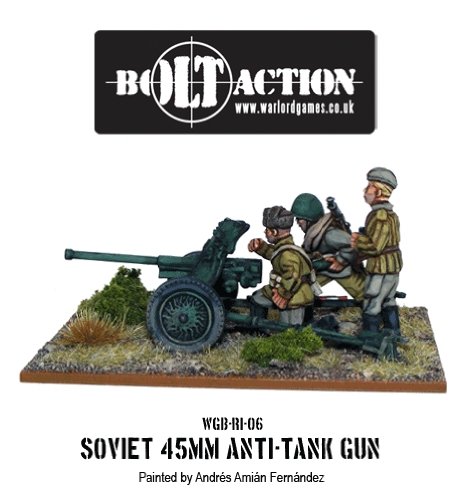 Bolt Action Soviet 45mm Anti Tank Gun von Warlord Games